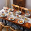 Ensemble de vaisselle 18 pièces en grès moderne comprenant assiettes, assiettes à dessert et bols à céréales, service pour 6-111122297