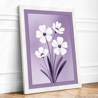 Purple-Stemmed Blooms Botanical - Print