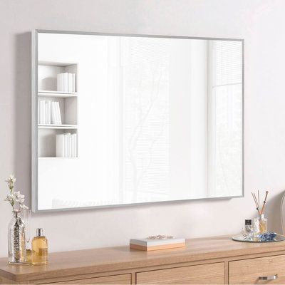 Metal Flat Wall Mirror