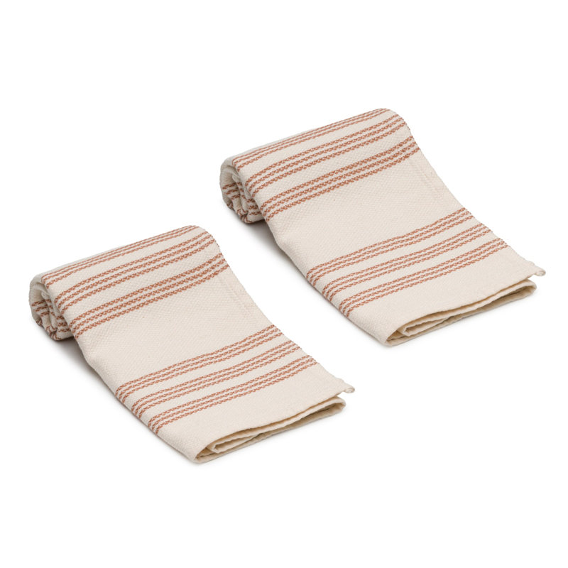 Ensemble de serviettes essuie-tout en coton Allora, Brun