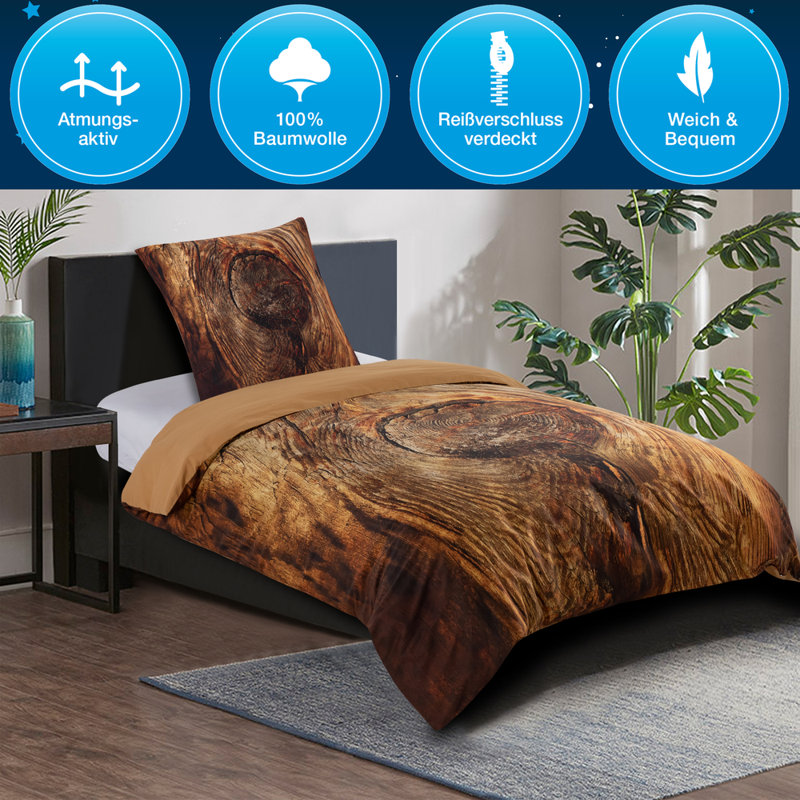 No Pattern Duvet Cover Set with Pillowcases Included
