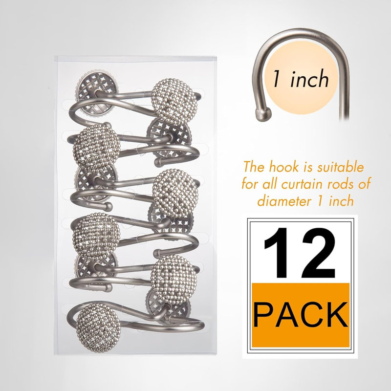 Zinc Shower Curtain Hook