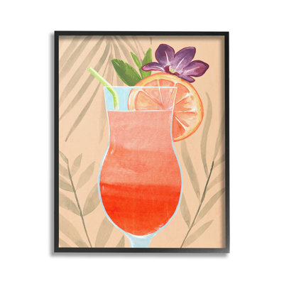 Art à giclée encadrée de plante à cocktail par Annie Warren