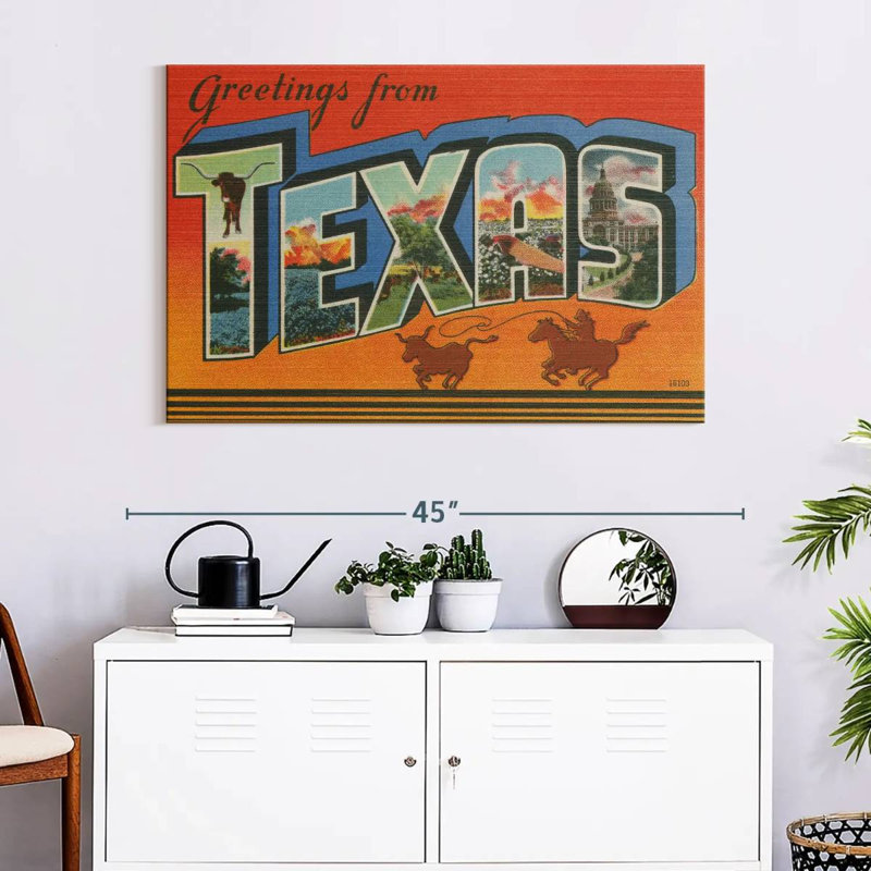 Ravi Greetings From Texas, 26" H x 39" W