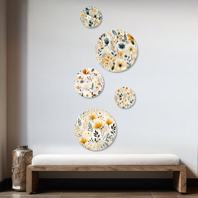 Watley - Plants Plants Round Wall Art Set Of 5