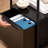 Multifunctional Mobile File Organizer with Hanging Files&Folders, Vertical Filing Cabinet for Home and Office, Matte Black