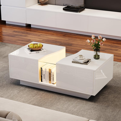 Block Coffee Table with Storage