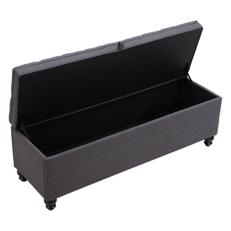 Halifax Polyester Upholstered Storage Bench