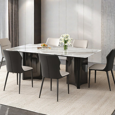 Modern Microlite Rectangular  Dining Table Sets