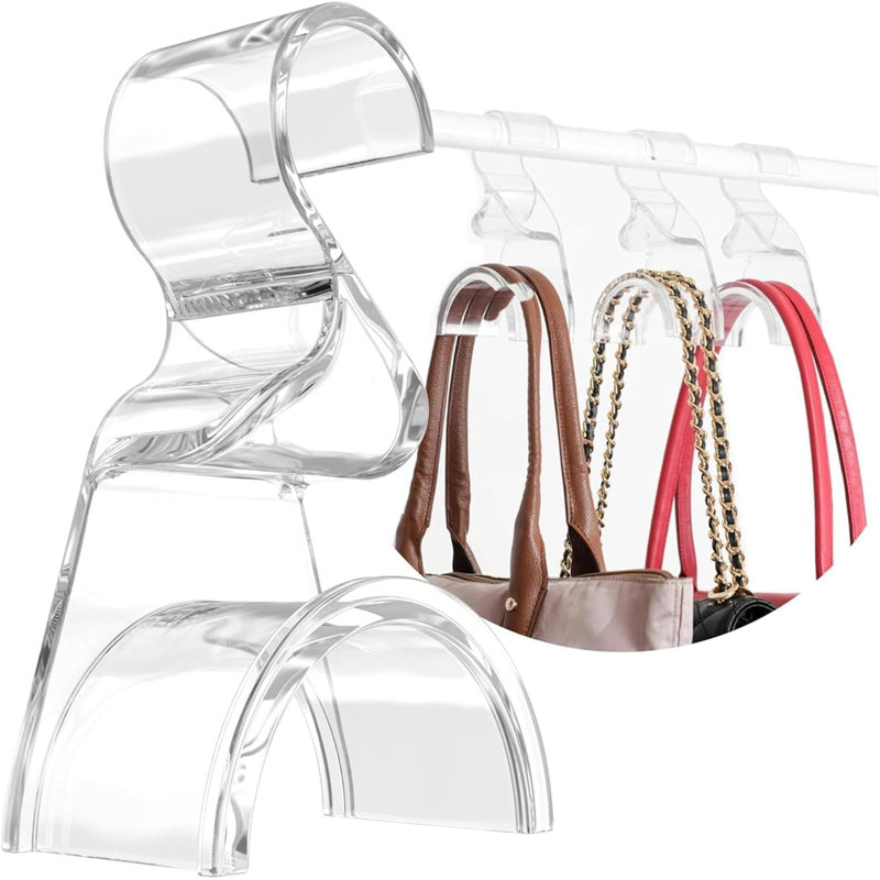 Ensemble de 3 supports à main pour sac à main - Rangement durable en acrylique