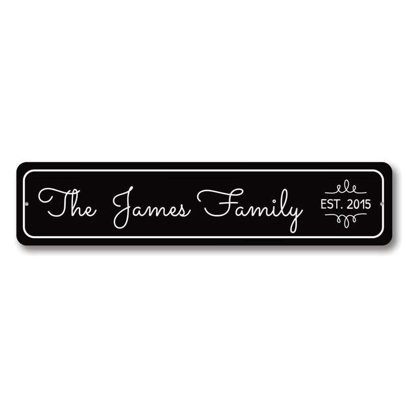 Plaque en aluminium Family Mantle, H 6 po x l 24 po x P 0,06 po
