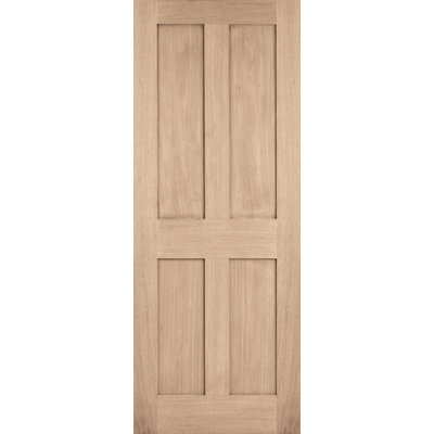 London 4P Pre-finished oak Doors FD 30