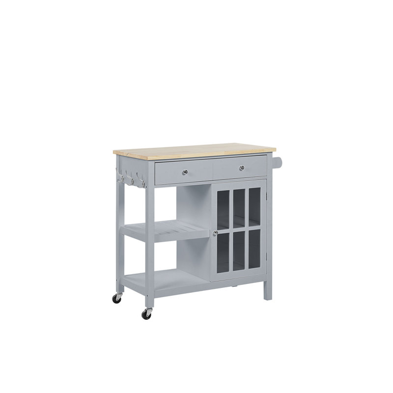 Neill Wood Kitchen Trolley, Grey