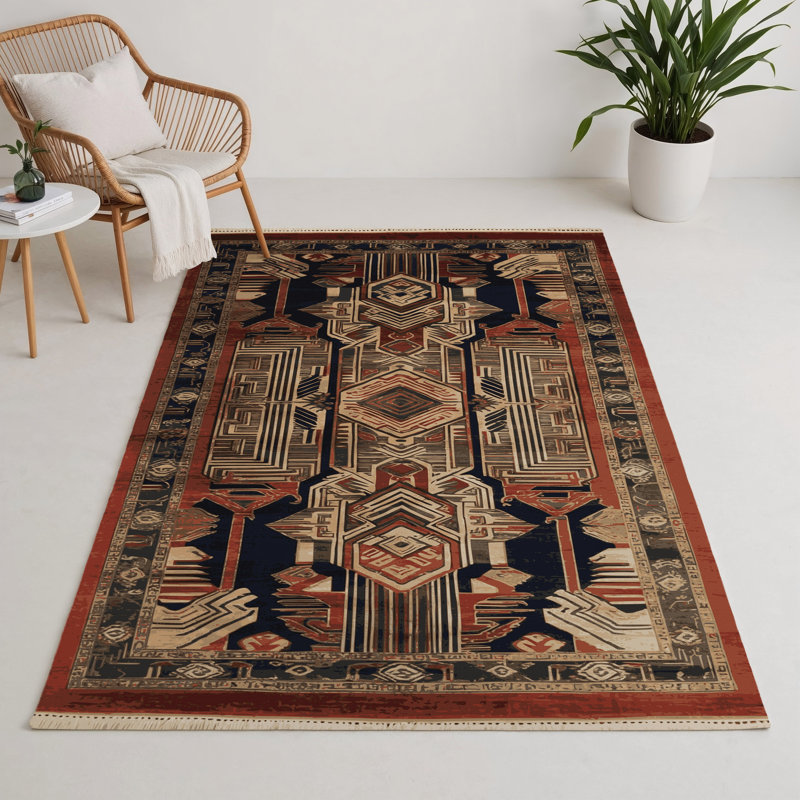 Tapis intérieur et extérieur ArtDeco, Rectangulaire 3 pi x 5 pi