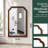 Solid Wood Frame Rounded Corner Decorative Mirror-135582230-135582228