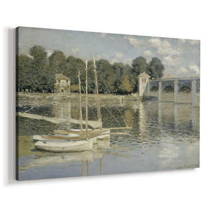 The Bridge at Argenteuil-Claude Monet-Gallery Wrapped Canvas-1874