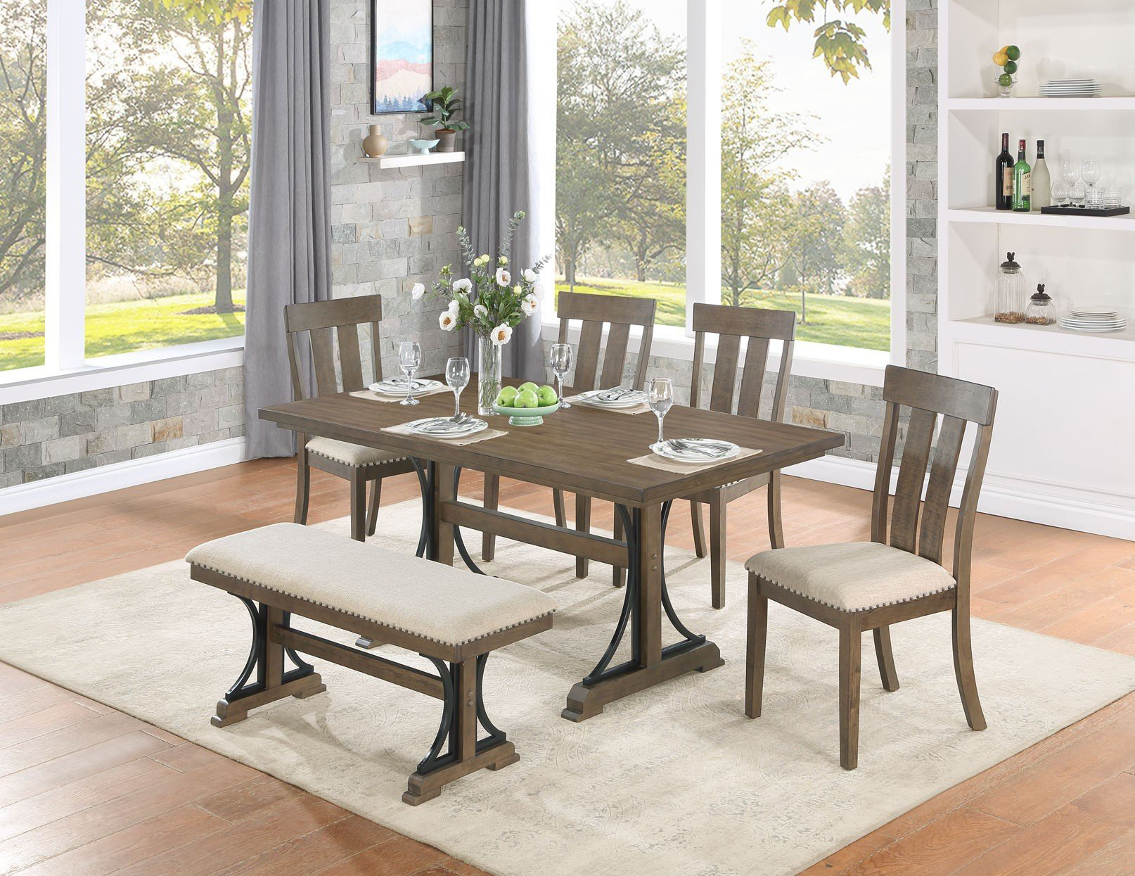 Rosalind Wheeler 6 Piece Dining Set - Wayfair Canada