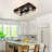 Farmhouse Rustic Ceiling Light For Kitchen, 6-Light Hallway Flush Mount Light Fixtures Ceiling Mount,23" Industrial Metal Cage Ceiling Light For Farmhouse,Kitchen,Hallway E26 Base-125845308-125845310