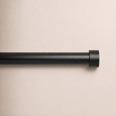 Victorine Cap Finial Single Curtain Rod