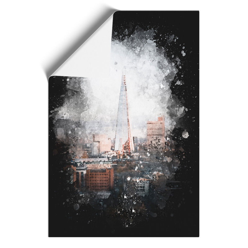 The Shard in London Vol.5 - Unframed Painting, 42cm H x 30cm W x 0.1cm D