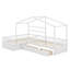 Lit plateforme simple avec trois tiroirs de rangement-633638529