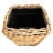 Square Tapered Planter With Plastic Insert