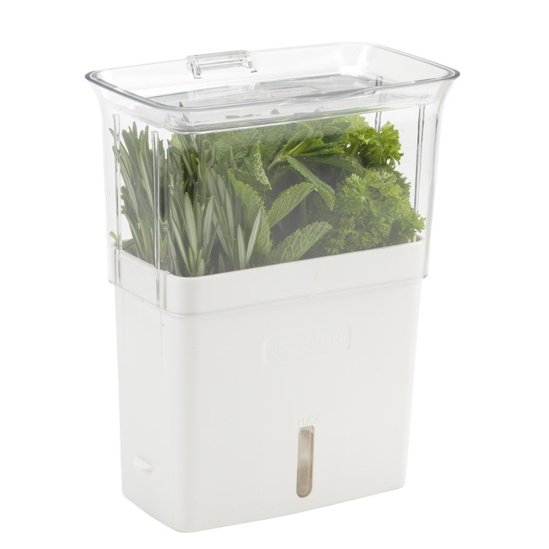 Cole & Mason Self Watering Fresh Herb Keeper Plastic Pot Planter