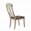 Ensemble de chaises de salle à manger en bois de babeurre et de chêne style campagnard 2 pièces