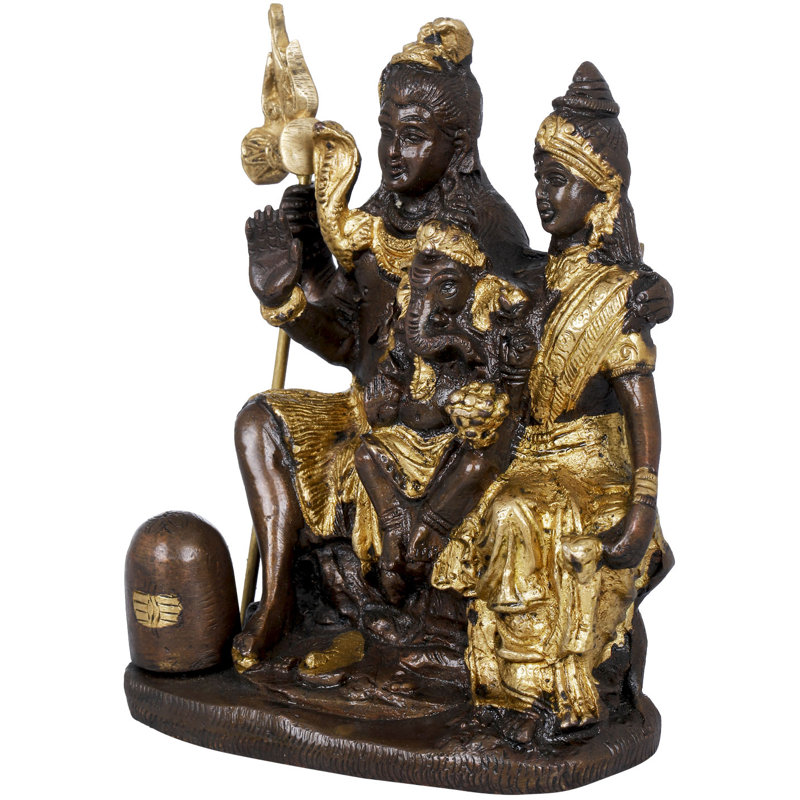 Handmade Statue Decorative Object, Brown