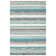Fairfield Striped Handmade Tufted Blue/White/Brown Area Rug