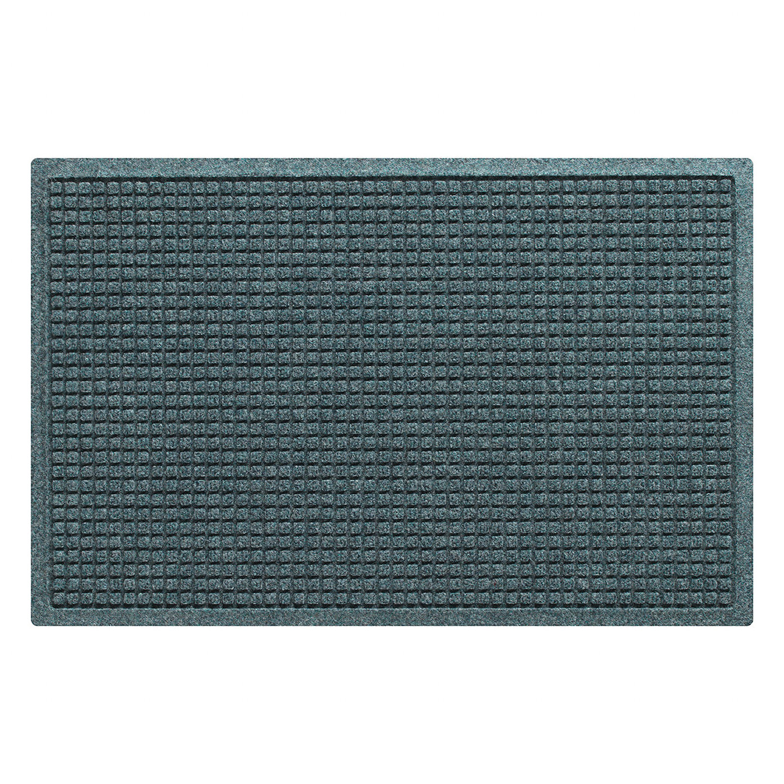 WaterHog Squares Non-Slip Doormat, Rectangle 2' x 3', Bluestone