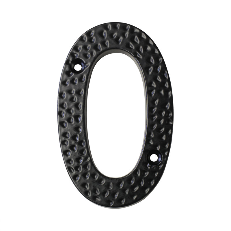 4'' H Metal House Number, Zero