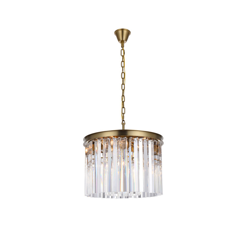 Lustre classique / traditionnel à 6 lumières en cristal Dahlonega