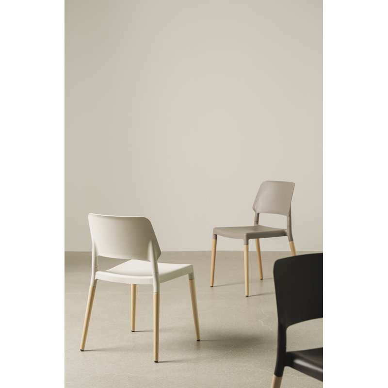 Belloch Chair, White, Natural Beech Wood