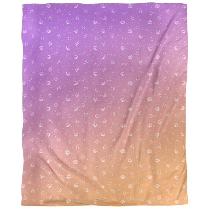 Fabric, Purple/Orange, 58" L x 36" W, Cotton Twill
