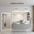 Lunara Beveled Edged Tempered Glass Bathroom Wall Mirror with Aluminum Alloy Framed-238665441-239064155