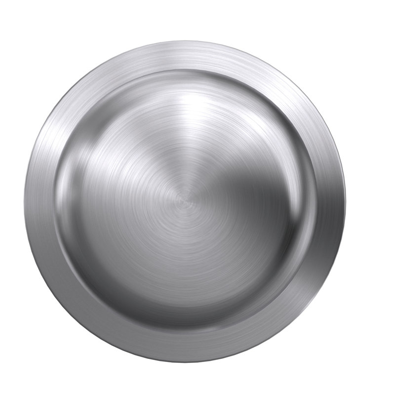 Plymouth Non-Turning Knob with Kinsler Trim, Satin Chrome