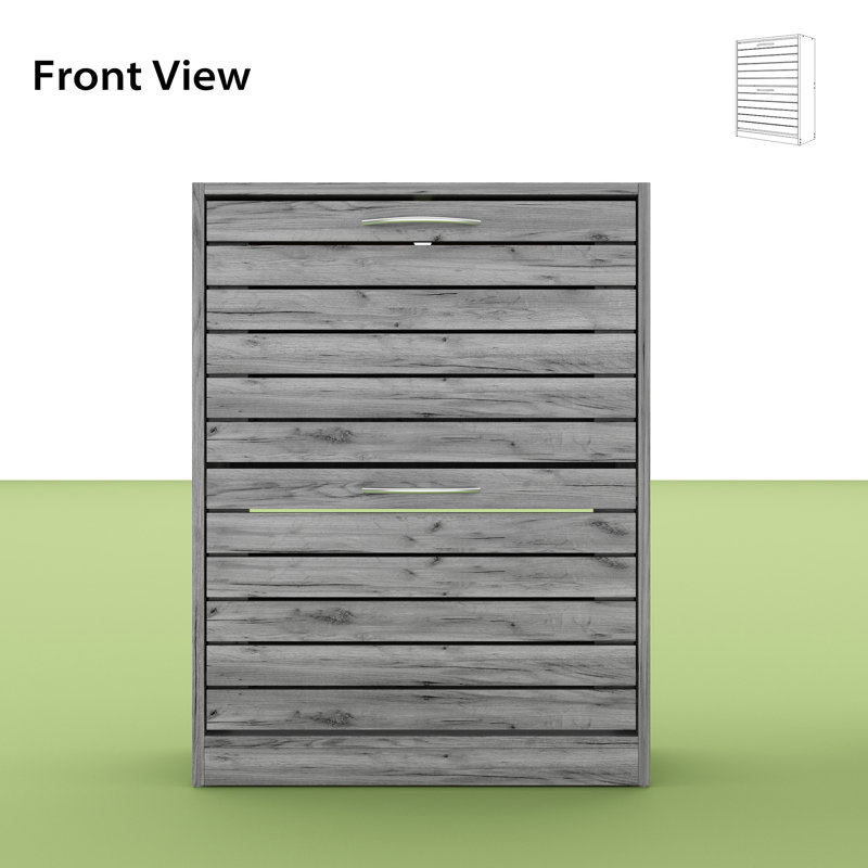 8 Pair Shoe Storage, Light Gray