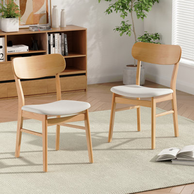 Ensemble de chaises de salle à manger (ensemble de 2) Mid-Century - sièges rembourrés