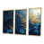 Toile avec cadre flottant or