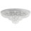Petit Crystal Deluxe 36 Light 48in x 21in Flush Mount in Polished Gold with Clear Optic Crystals
