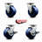 4 Piece Solid Polyurethane Caster Set
