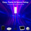 Lampe sur pied intelligente avec ampoule intelligente, température de couleur à intensité variable, commande vocale-1373264306