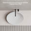 Lavabo vasque ovale blanc mat 21 "x 17" Monblari-126410542