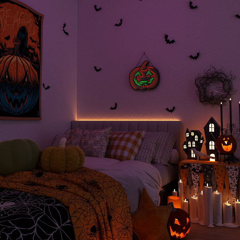 Miroir d'Halloween citrouille Infinity Mirror
