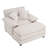 Danicah 46.9-Inch Wide Single Sofa, Comfort Upholstered Recliner with Ottoman-2090814884