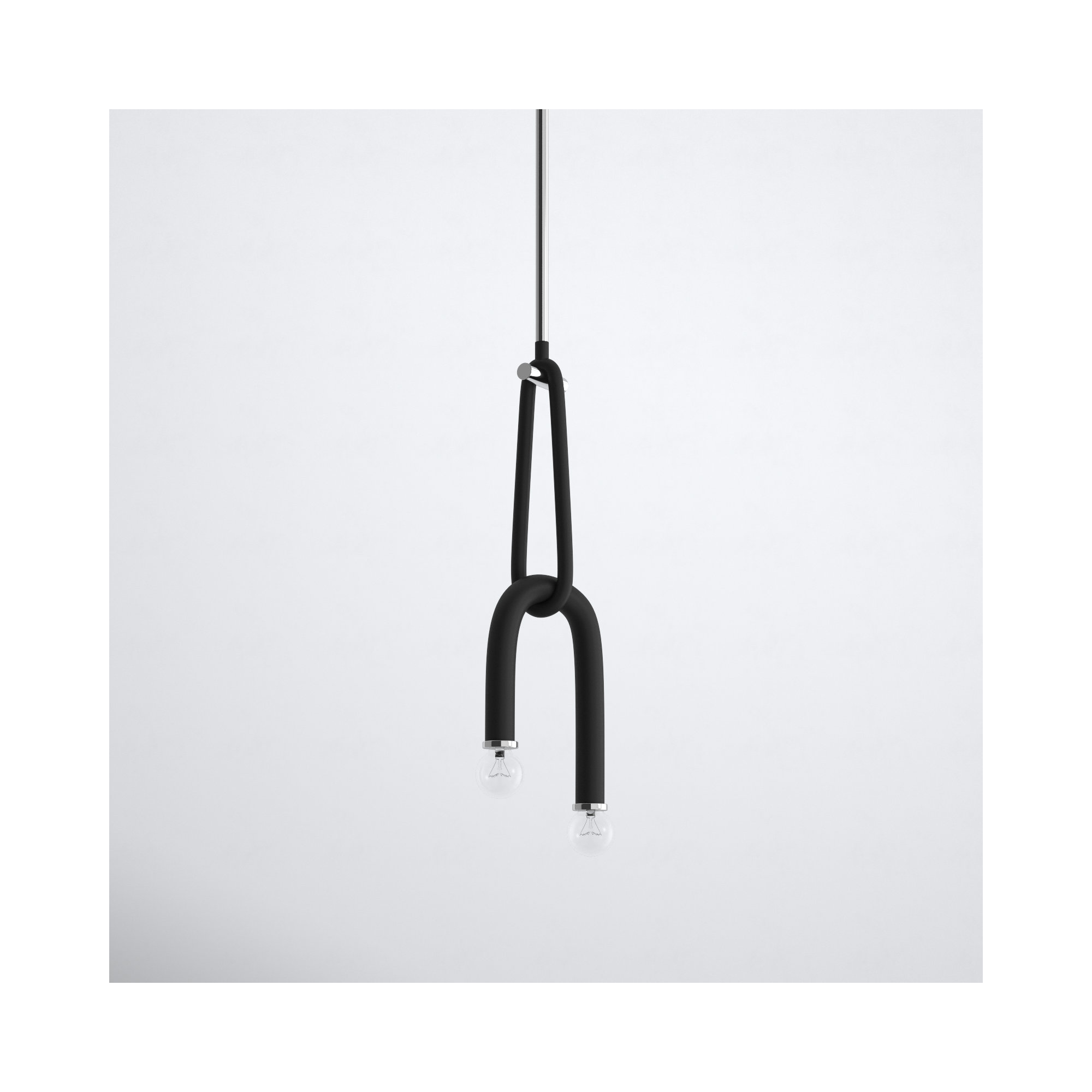 Rhea 2 Light Pendant, Polished Nickel