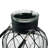 Clear/Black Glass Table Vase-1809072382