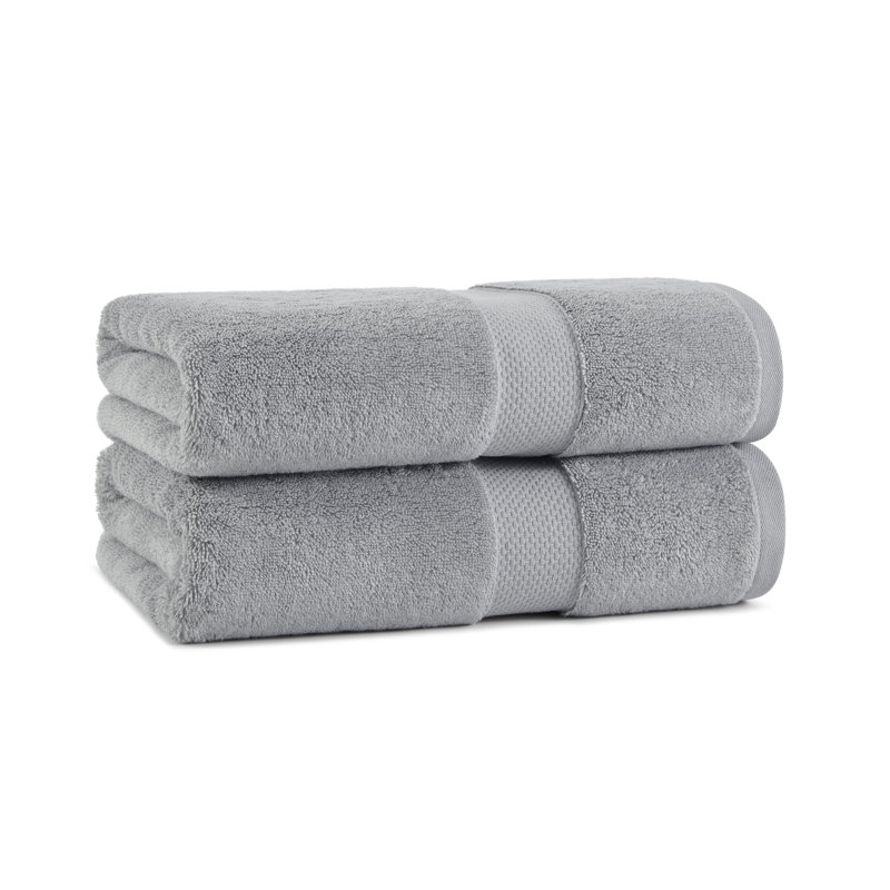 Standard Cotton Bath Towel 30x54 (2/Pack), Slate Gray