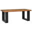Somer Coffee Table Accent Table Solid Wood Teak and Lava Stone/Polyresin